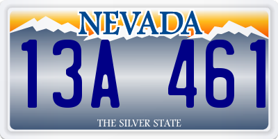 NV license plate 13A461