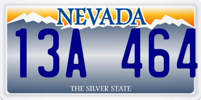 NV license plate 13A464