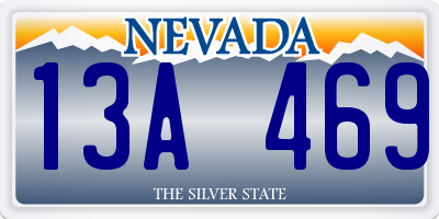 NV license plate 13A469