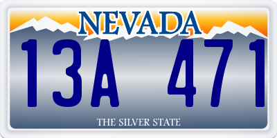 NV license plate 13A471