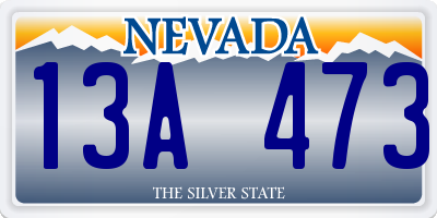 NV license plate 13A473