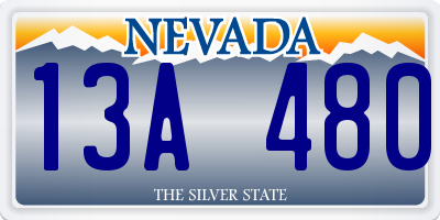 NV license plate 13A480