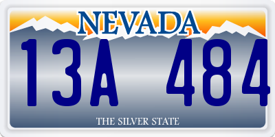 NV license plate 13A484