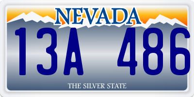 NV license plate 13A486