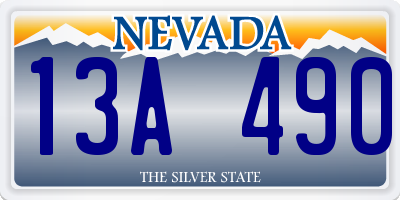 NV license plate 13A490