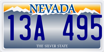 NV license plate 13A495