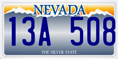 NV license plate 13A508