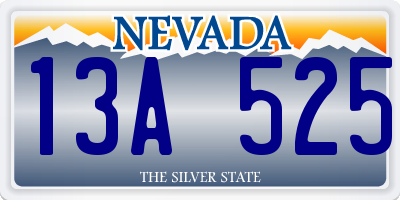 NV license plate 13A525
