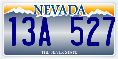 NV license plate 13A527