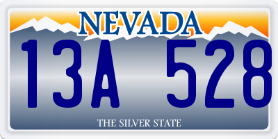NV license plate 13A528