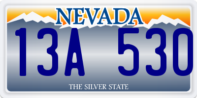 NV license plate 13A530