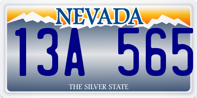 NV license plate 13A565