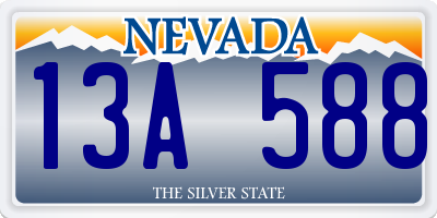 NV license plate 13A588