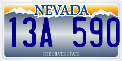 NV license plate 13A590