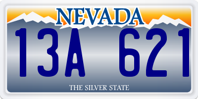 NV license plate 13A621