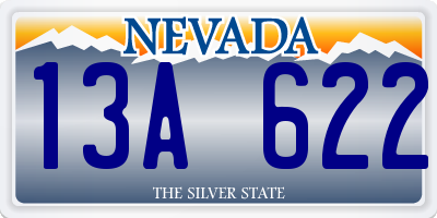 NV license plate 13A622