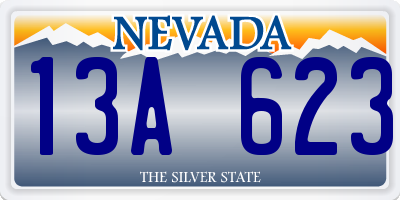 NV license plate 13A623