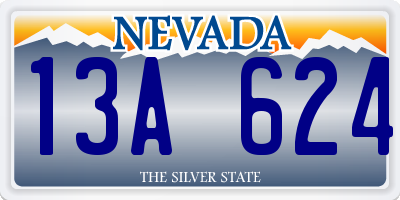NV license plate 13A624