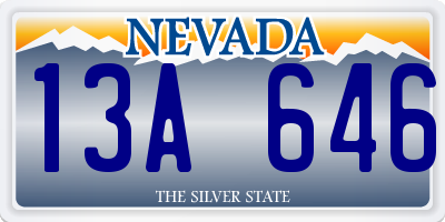 NV license plate 13A646
