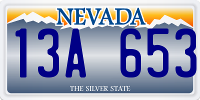 NV license plate 13A653