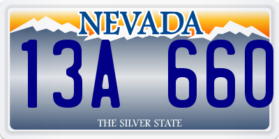 NV license plate 13A660