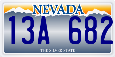 NV license plate 13A682
