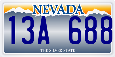NV license plate 13A688