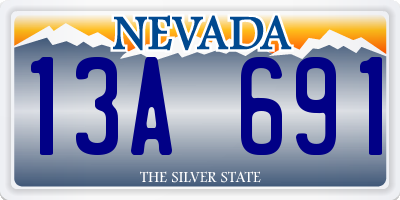 NV license plate 13A691