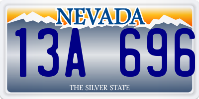 NV license plate 13A696