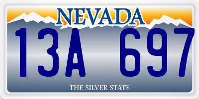 NV license plate 13A697