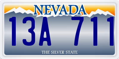 NV license plate 13A711