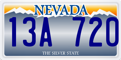 NV license plate 13A720