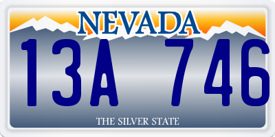 NV license plate 13A746
