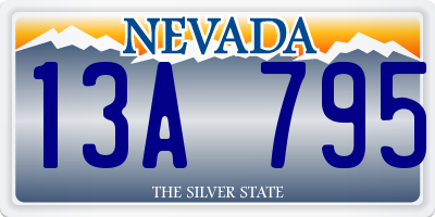 NV license plate 13A795