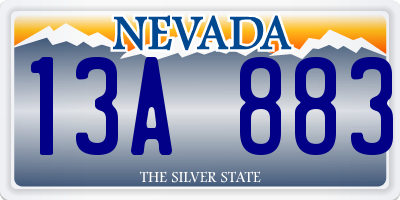 NV license plate 13A883