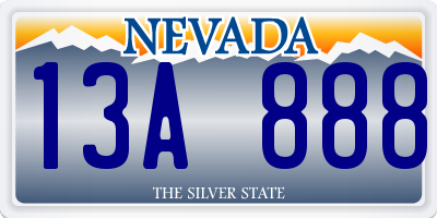 NV license plate 13A888