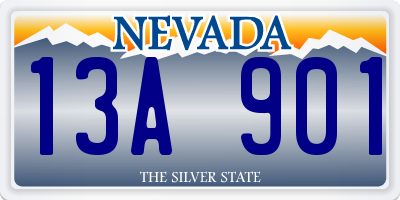 NV license plate 13A901