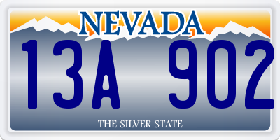 NV license plate 13A902