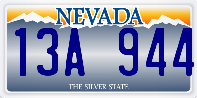 NV license plate 13A944
