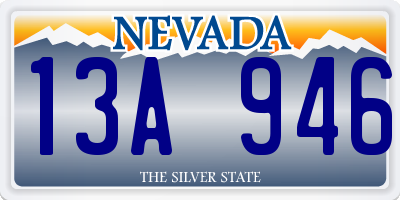 NV license plate 13A946