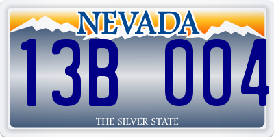 NV license plate 13B004