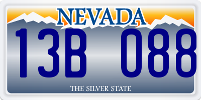 NV license plate 13B088