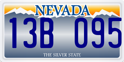 NV license plate 13B095