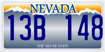 NV license plate 13B148