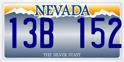 NV license plate 13B152