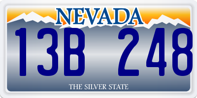 NV license plate 13B248