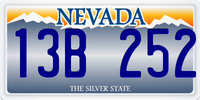 NV license plate 13B252