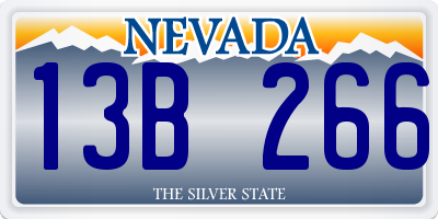 NV license plate 13B266