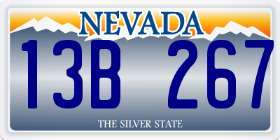 NV license plate 13B267