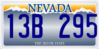 NV license plate 13B295